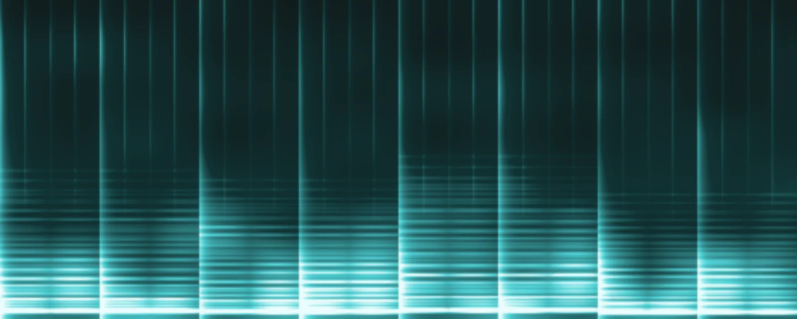 A spectrogram of a song: time runs to the right, pitch goes up to 22 kHz